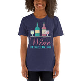 4_104 - Wine is bottled poetry - Short-Sleeve Unisex T-Shirt