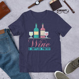 4_104 - Wine is bottled poetry - Short-Sleeve Unisex T-Shirt