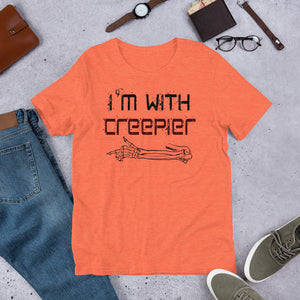 5 - I'm with creepier - Short-Sleeve Unisex T-Shirt