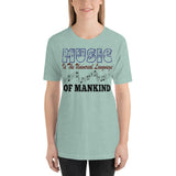 3_151 - Music is the universal language - Short-Sleeve Unisex T-Shirt