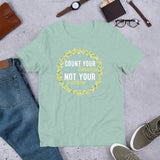 5_163 - Count your blessings, not your problems - Short-sleeve unisex t-shirt