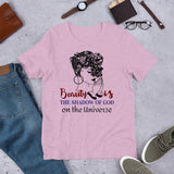 2_258 - Beauty is the shadow of God on the universe - Short-sleeve unisex t-shirt