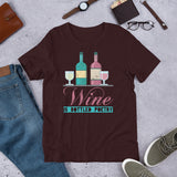 4_104 - Wine is bottled poetry - Short-Sleeve Unisex T-Shirt