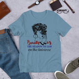 2_258 - Beauty is the shadow of God on the universe - Short-sleeve unisex t-shirt