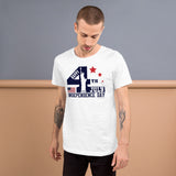 4 - "Happy 4th of July independence day" - Short-Sleeve Unisex T-Shirt