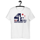 4 - "Happy 4th of July independence day" - Short-Sleeve Unisex T-Shirt