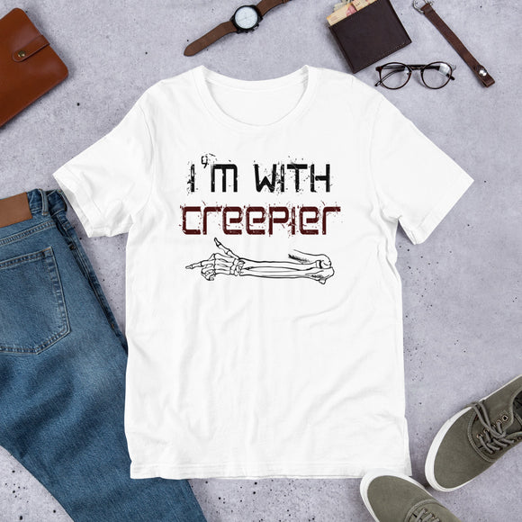 5 - I'm with creepier - Short-Sleeve Unisex T-Shirt