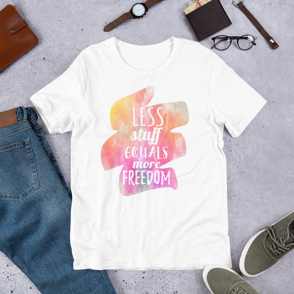 2_95 - Less stuff equals more freedom - Short-Sleeve Unisex T-Shirt