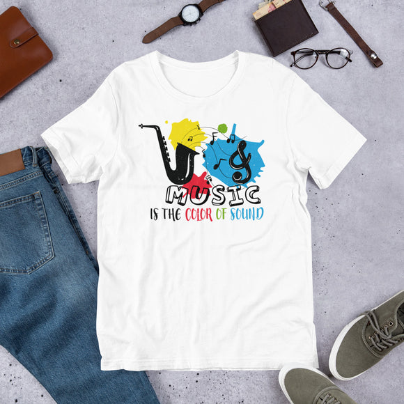 3_156 - Music is the color of sound - Short-Sleeve Unisex T-Shirt
