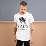 2_258 - Beauty is the shadow of God on the universe - Short-sleeve unisex t-shirt