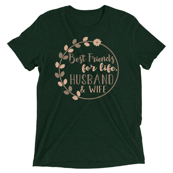3_125 - Best friends for life, husband and wife - Short sleeve t-shirt