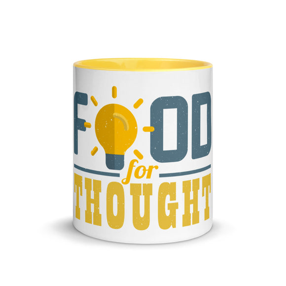 4_184 - Food for thought - Mug with Color Inside