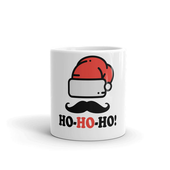 35 - Ho Ho Ho - White glossy mug