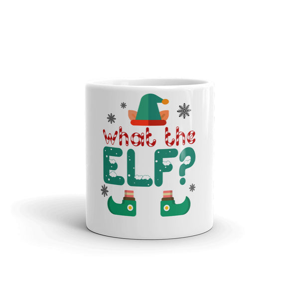 40 - What the elf? - White glossy mug