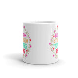 2_85 - Blossom by blossom the spring begins - White glossy mug