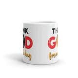 4_173 - Thank God for each day - White glossy mug