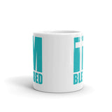 1_54 - I'm blessed - White glossy mug