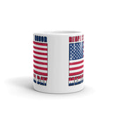 15 - Respect and honor memorial day - White glossy mug