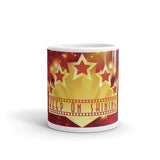 6_113 - Keep on shining - White glossy mug