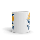 5_145 - Dare to travel - White glossy mug