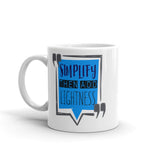 7_176 - Simplify, then add lightness - White glossy mug