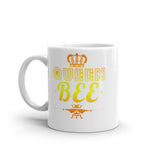 2_149 - Queen bee - White glossy mug