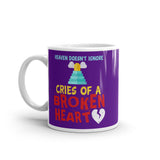 2_4 - Heaven doesn't ignore cries of a broken heart - White glossy mug