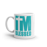 1_54 - I'm blessed - White glossy mug