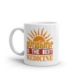 1_228 - Sunshine is the best medicine - White glossy mug