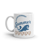 4_86 - Summer lover - White glossy mug