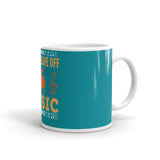 1_223 - Where words leave off music begins - White glossy mug