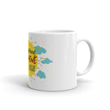 6_235 - A day without sunshine is like night - White glossy mug