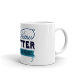 6_15 - A brother is better than one thousand friends - White glossy mug