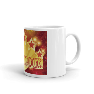 6_113 - Keep on shining - White glossy mug