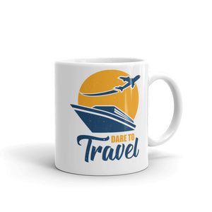 5_145 - Dare to travel - White glossy mug