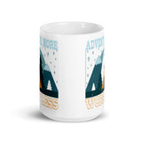 3_290 - Adventure more, worry less - White glossy mug