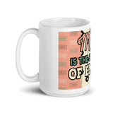 3_153 - Music is the shorthand of emotion - White glossy mug