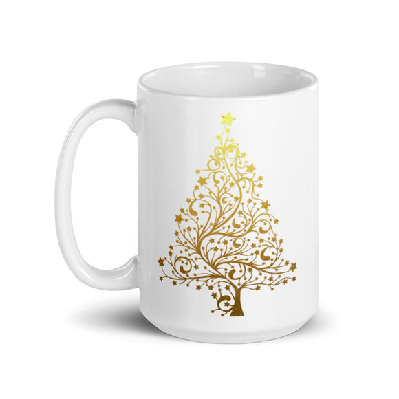 31 - Tree - White glossy mug