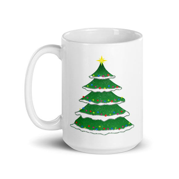 42 - Tree - White glossy mug