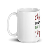 52 - Christmas is the day that holds all time together - White glossy mug