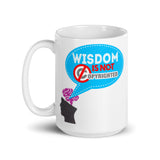 7_22 - Wisdom is not copyrighted - White glossy mug