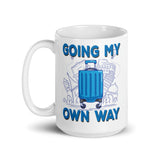 7_124 - Going my own way - White glossy mug