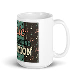 3_153 - Music is the shorthand of emotion - White glossy mug