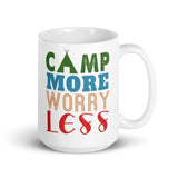 2_270 - Camp more, worry less - White glossy mug