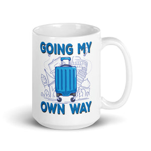 7_124 - Going my own way - White glossy mug