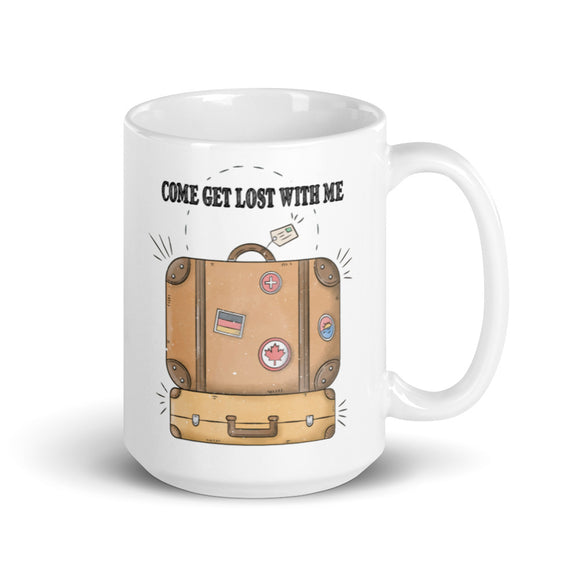 5_146 - Come get lost with me - White glossy mug
