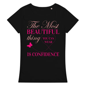 2_230 - The most beautiful thing you can wear is confidence - Women’s basic organic t-shirt