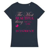 2_230 - The most beautiful thing you can wear is confidence - Women’s basic organic t-shirt