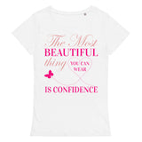 2_230 - The most beautiful thing you can wear is confidence - Women’s basic organic t-shirt