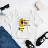 6_4 - The best things in life are free - Women’s Crop Tee